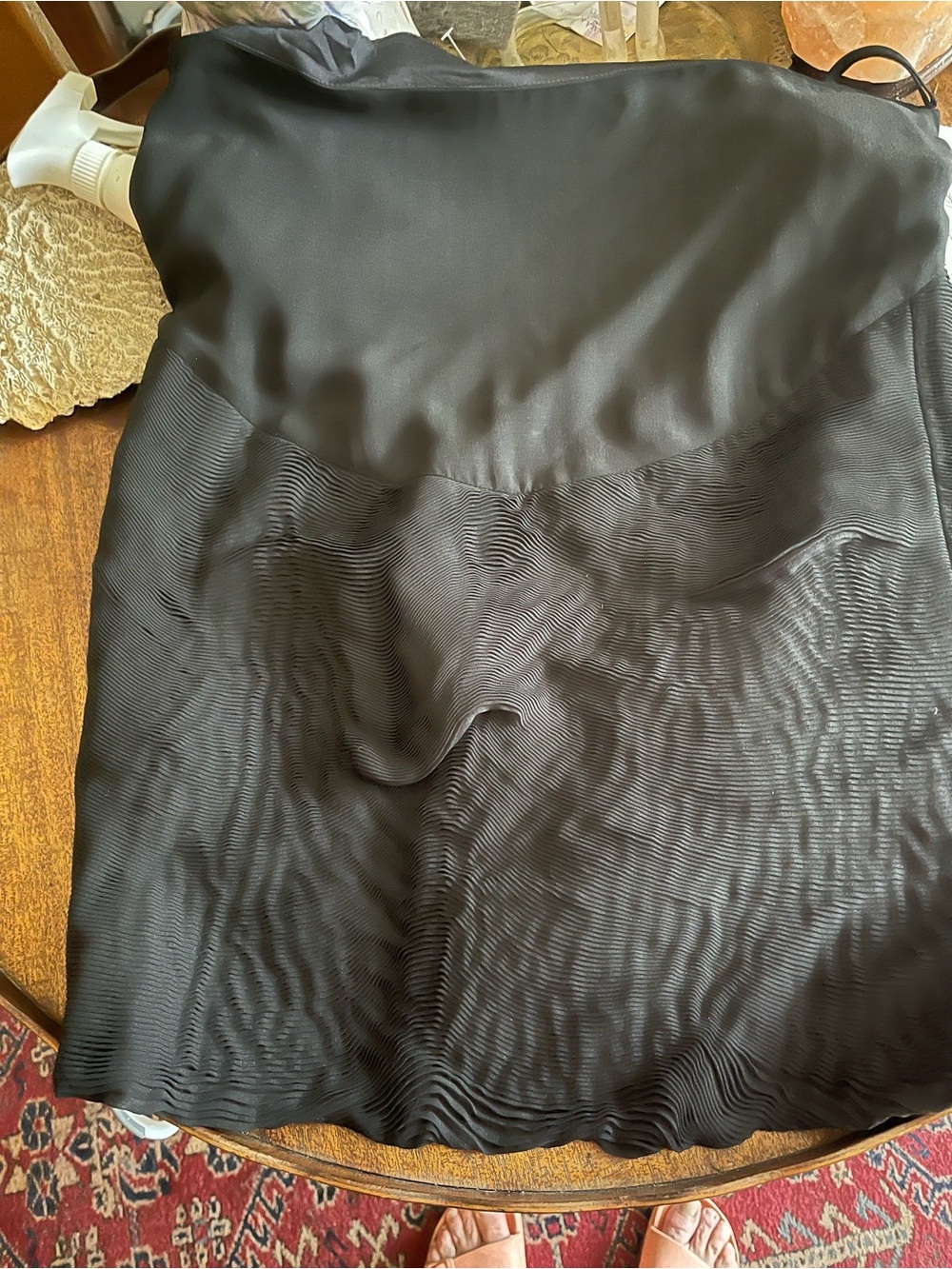 Stella McCartney Black silk chiffon skirt - Picture 2 of 8